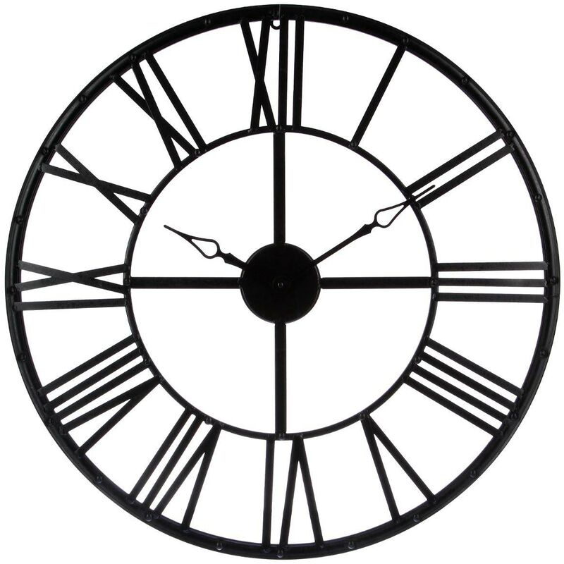 foto del prodotto atmosphera orologio vintage in metallo nero d70cm cr ateur d int rieur