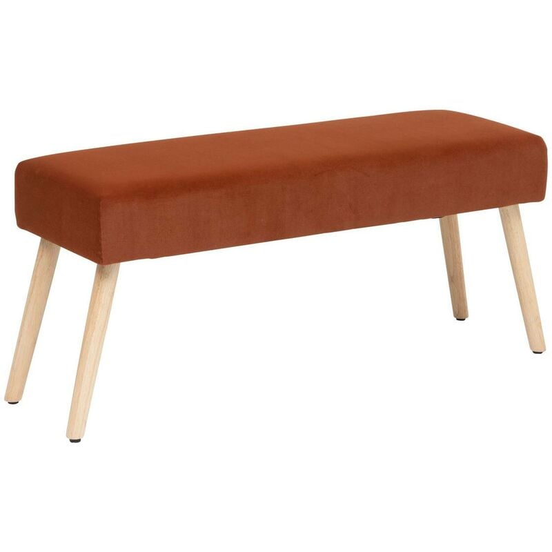 foto del prodotto atmosphera panca in velluto salome 100x35cm ambra cr ateur d int rieur