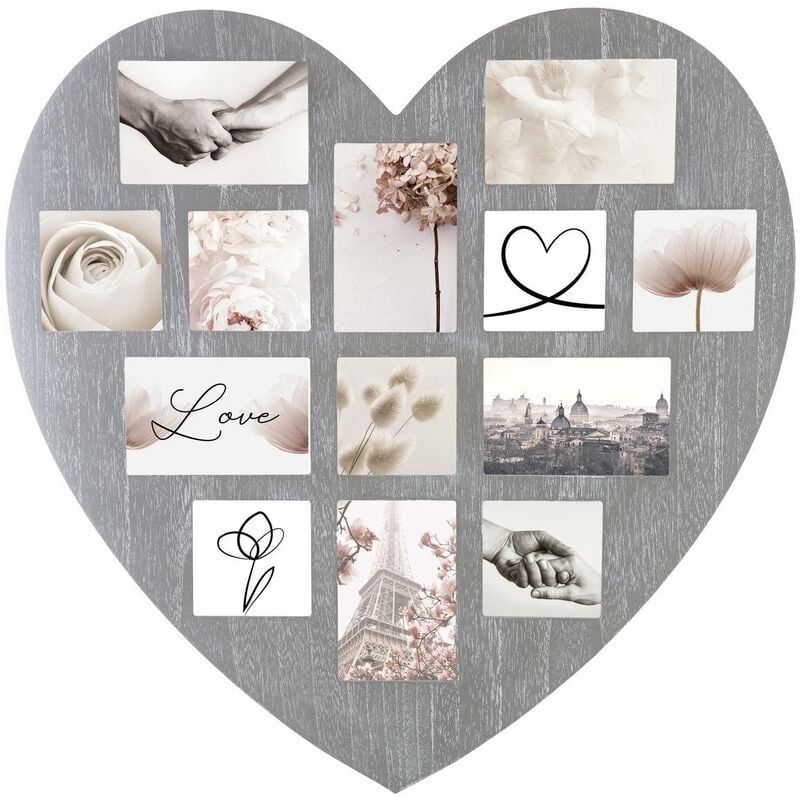 foto del prodotto atmosphera pell mell patine cuore 13 foto grigio cr ateur d int rieur