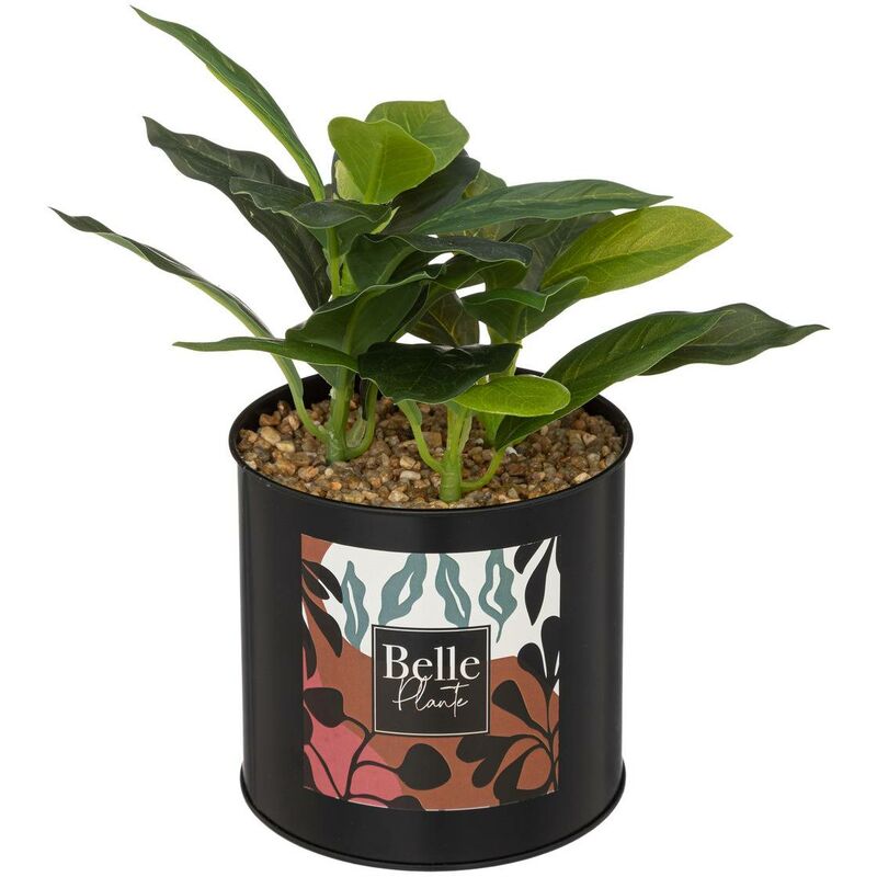 foto del prodotto atmosphera pianta artificiale cosy vaso in metallo h20cm cr ateur d int rieur