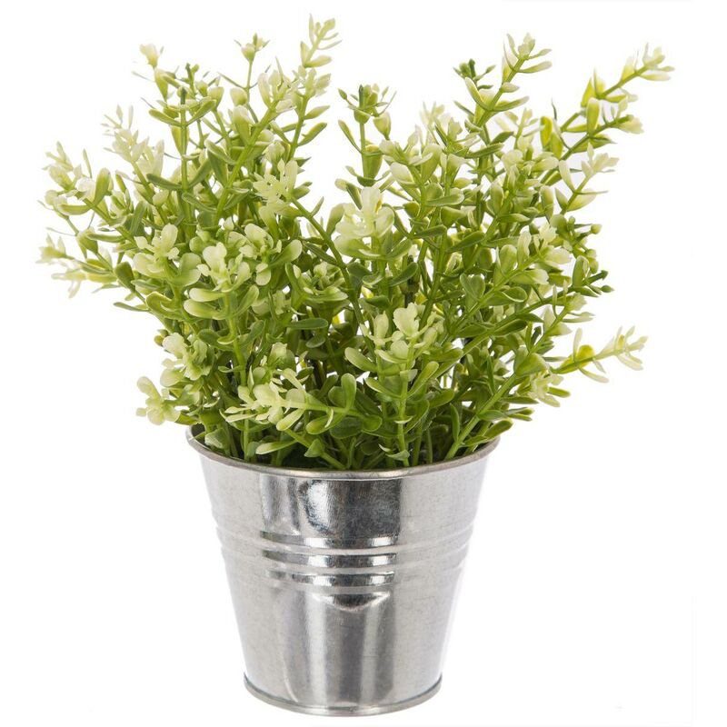foto del prodotto atmosphera pianta artificiale in vaso di metallo h25cm modello a cr ateur d int rieur
