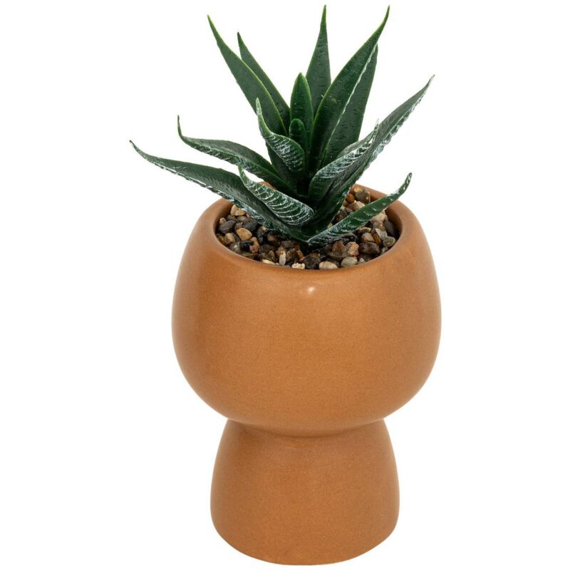 foto del prodotto atmosphera pianta artificiale livy vaso in ceramica h17cm cr ateur d int rieur
