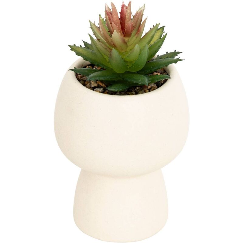 foto del prodotto atmosphera pianta artificiale livy vaso in ceramica h17cm cr ateur d int rieur