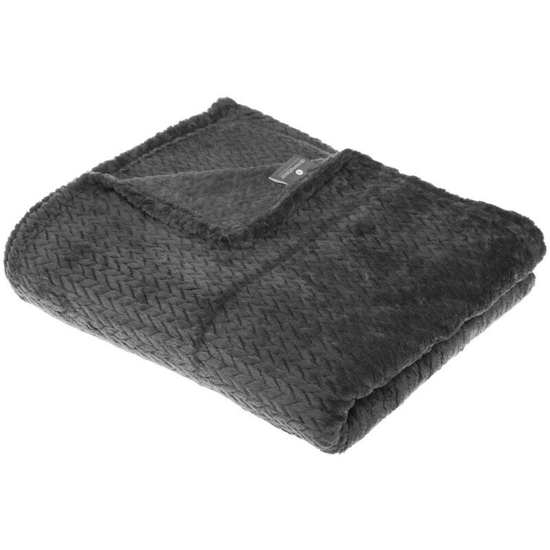 foto del prodotto atmosphera plaid tresse in flanella 125x150cm cr ateur d int rieur