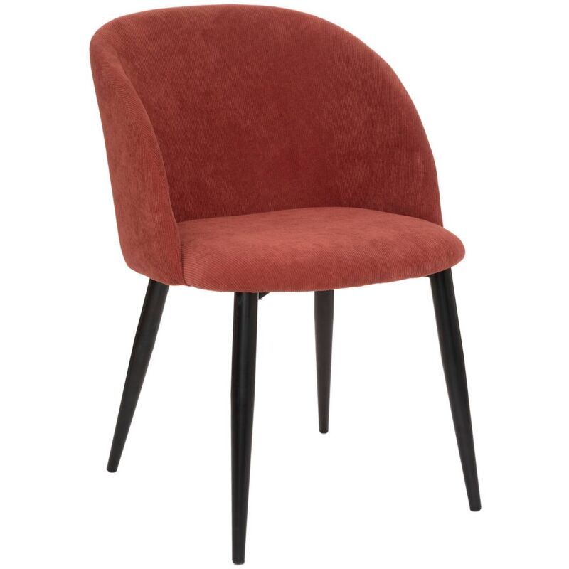 foto del prodotto atmosphera poltrona celeste in velluto a coste rosa terracotta cr ateur d int rieur