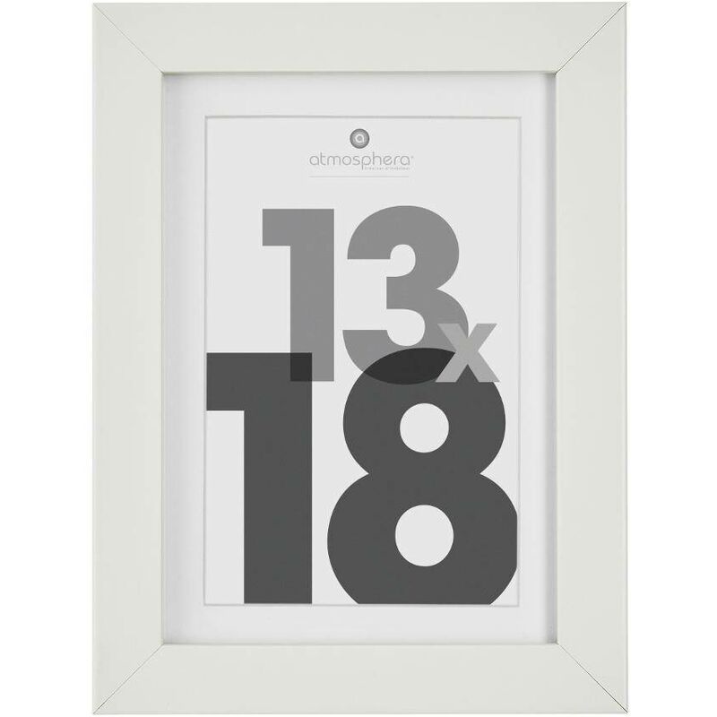 foto del prodotto atmosphera portafoto in legno eva bianco 13x18cm cr ateur d int rieur