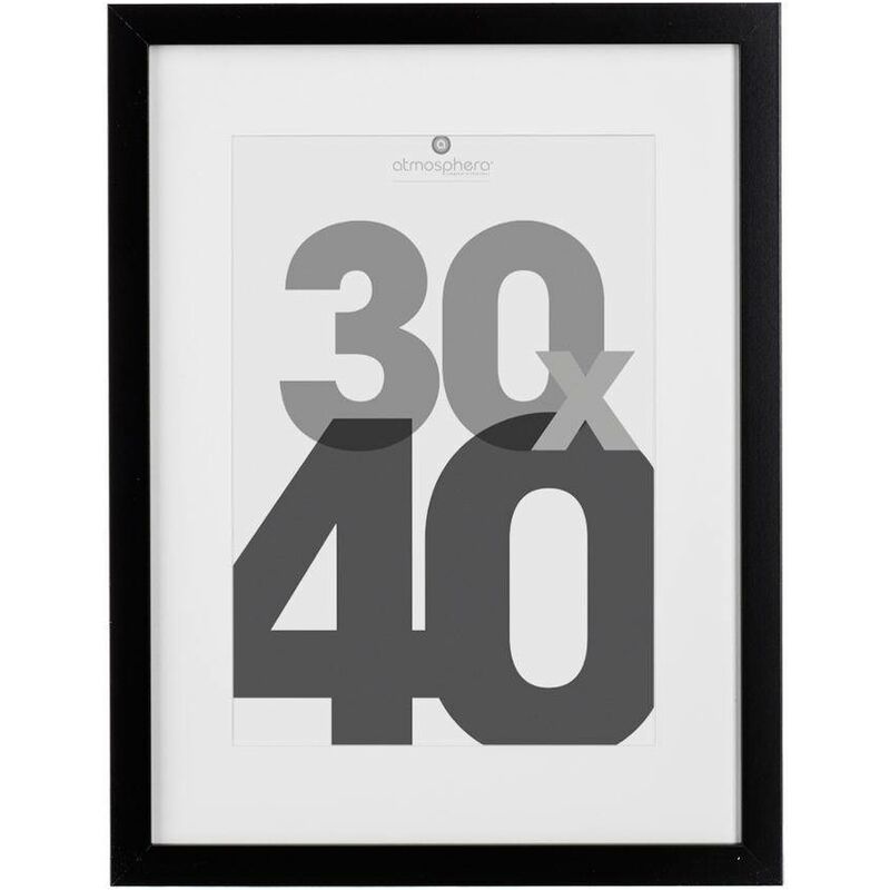 foto del prodotto atmosphera portafoto in legno eva nero 30x40cm cr ateur d int rieur