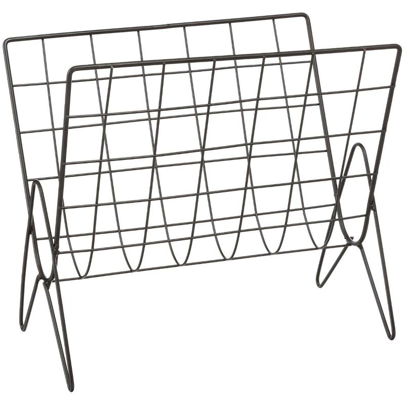 foto del prodotto atmosphera portariviste in metallo nero life 35,5x31,5 cm cr ateur d int rieur