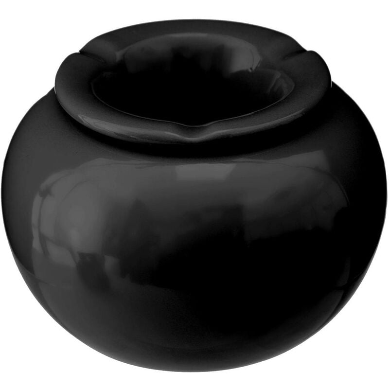 foto del prodotto atmosphera posacenere rotondo in ceramica alicia d15cm nero cr ateur d int rieur