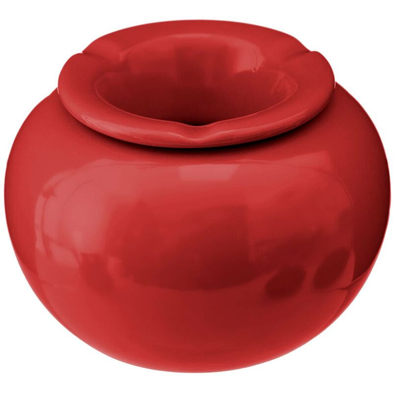 foto del prodotto atmosphera posacenere rotondo in ceramica alicia d15cm rosso cr ateur d int rieur