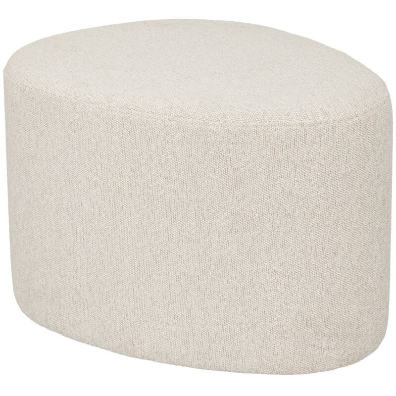 foto del prodotto atmosphera pouf estria in ciottoli bianco avorio 47x38cm cr ateur d int rieur
