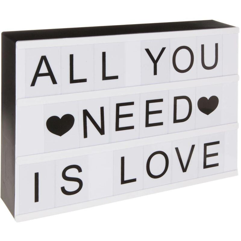 foto del prodotto atmosphera scatola luminosa in bianco e nero 30x22cm cr ateur d int rieur