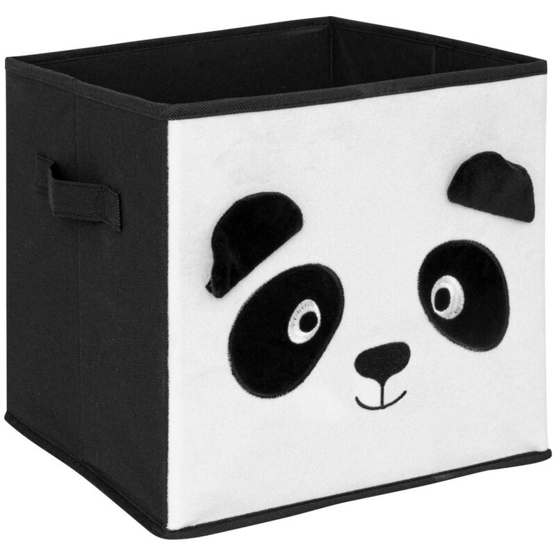 foto del prodotto atmosphera scatola portaoggetti joey panda bianco e nero 29x29cm cr ateur d int rieur