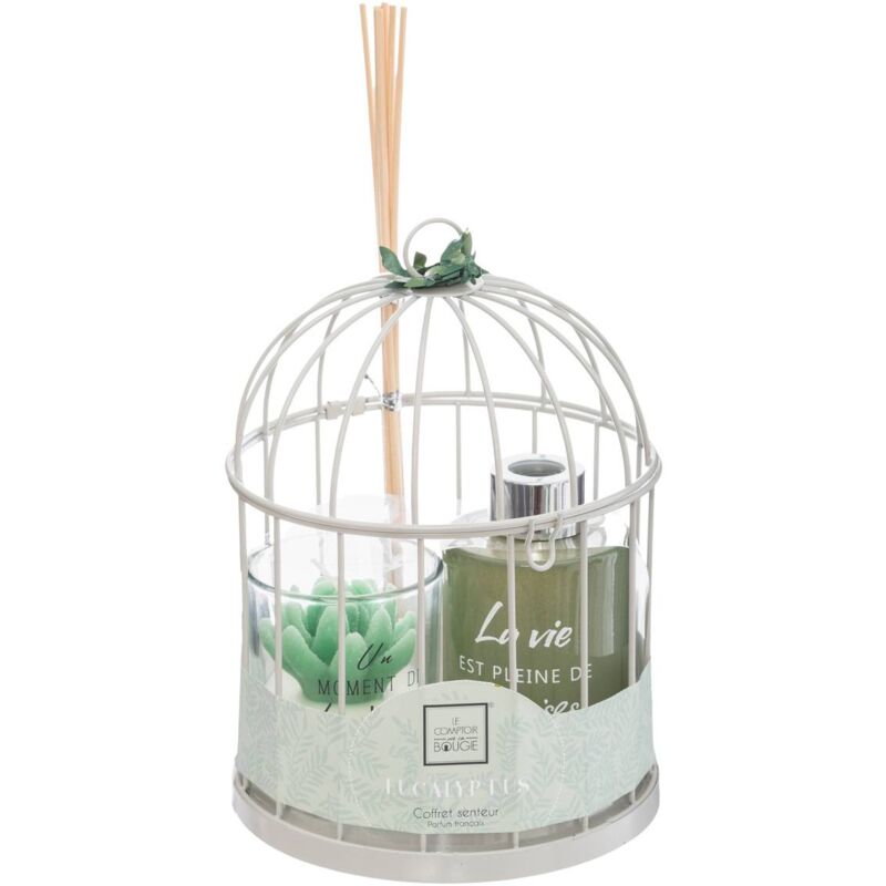 foto del prodotto atmosphera scatola regalo per gabbia di eucalipto zen, d14cm cr ateur d int rieur