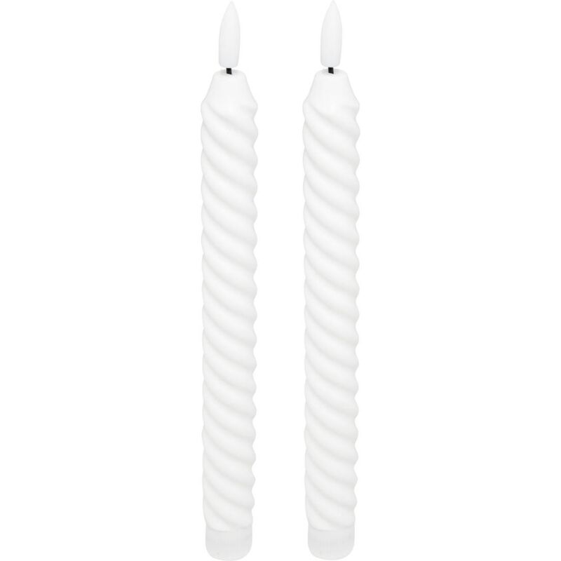 foto del prodotto atmosphera set di 2 candele a bastoncino bianche twist aloe da 115 g cr ateur d int rieur