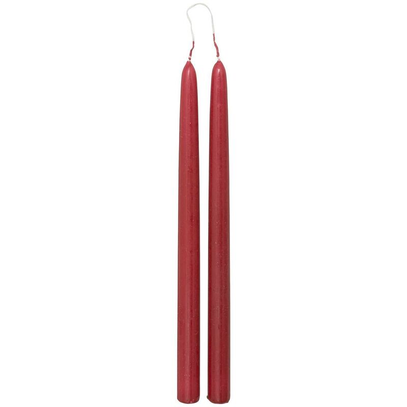 foto del prodotto atmosphera set di 2 candele a bastoncino hugo h30cm rosso cr ateur d int rieur