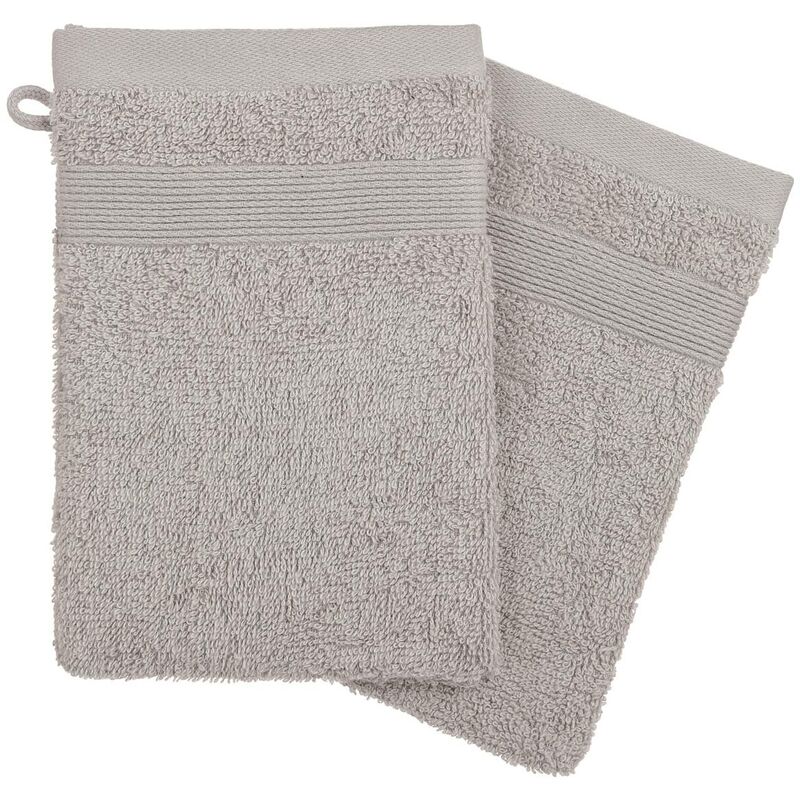 foto del prodotto atmosphera set di 2 flanelle grigio tortora 15x21cm cr ateur d int rieur