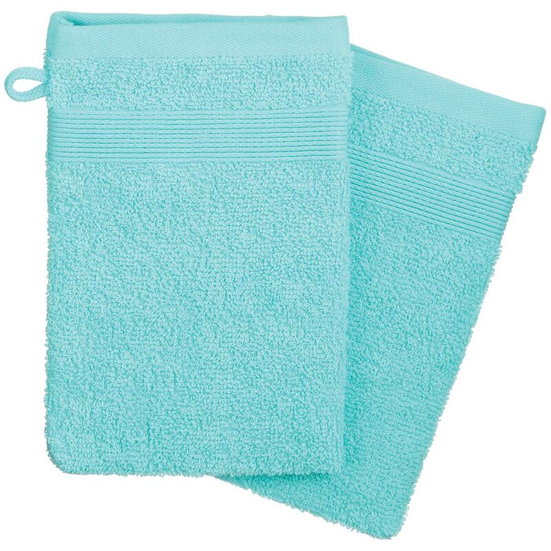 foto del prodotto atmosphera set di 2 flanelle praia blu turchese 15x21cm cr ateur d int rieur