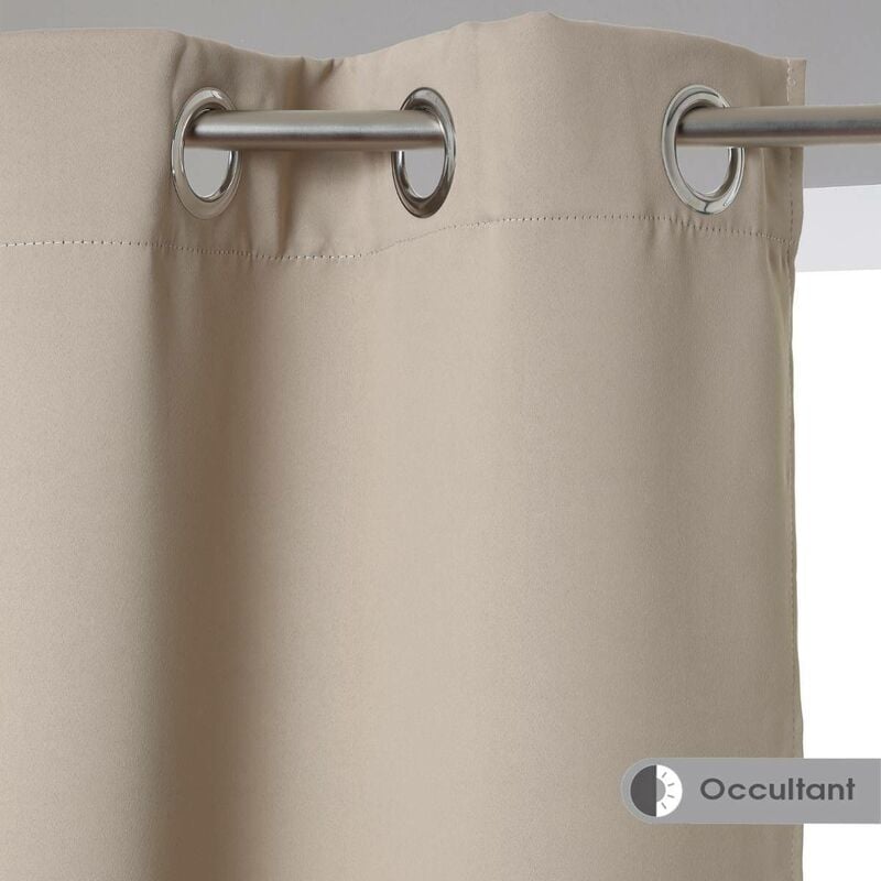 foto del prodotto atmosphera set di 2 tende oscuranti beige odelie 135x240cm cr ateur d int rieur