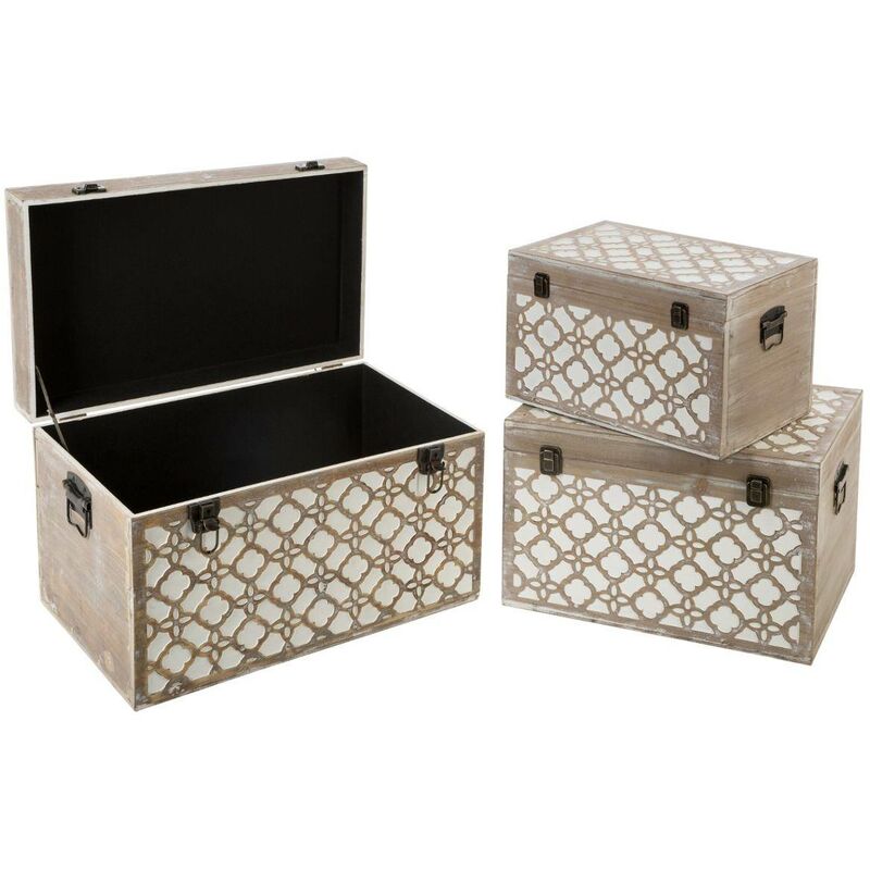 foto del prodotto atmosphera set di 3 bauli summer l40 49 59cm cr ateur d int rieur