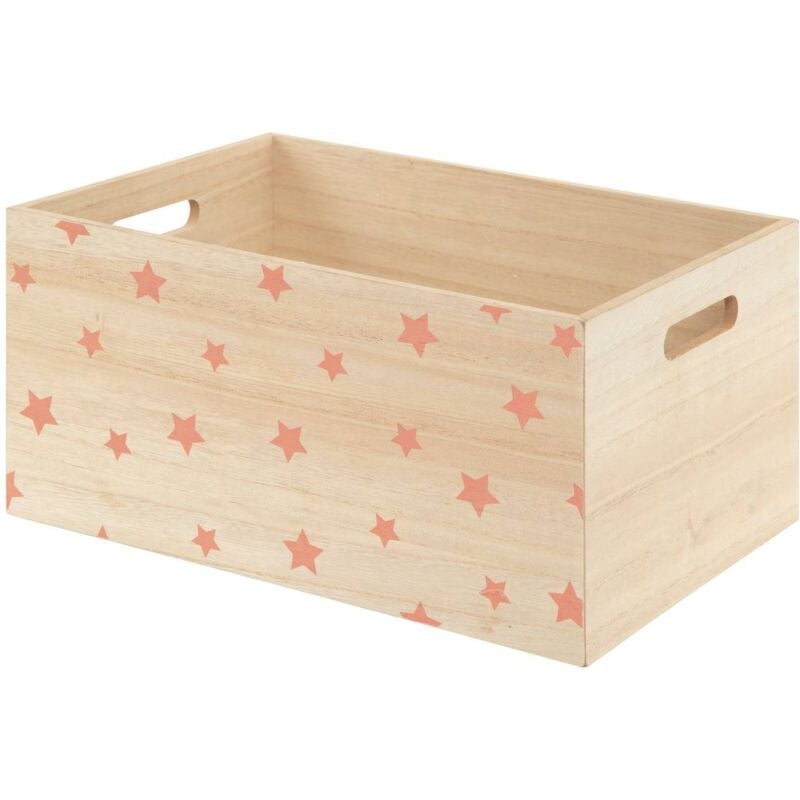 foto del prodotto atmosphera set di 3 cassette a stella in legno per bambini cr ateur d int rieur