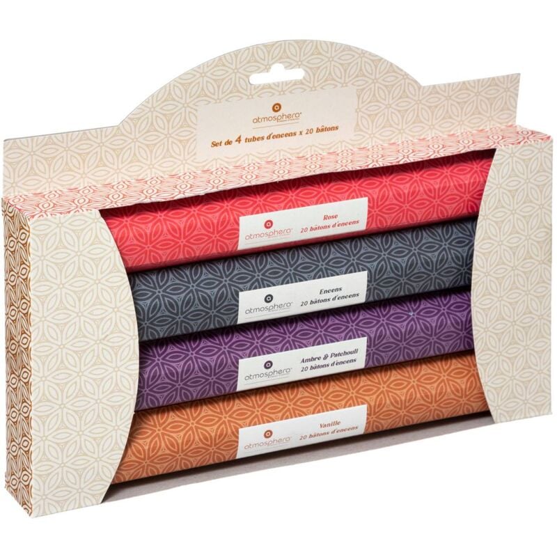 foto del prodotto atmosphera set di 4 bastoncini d incenso multicolore doli h23cm cr ateur d int rieur