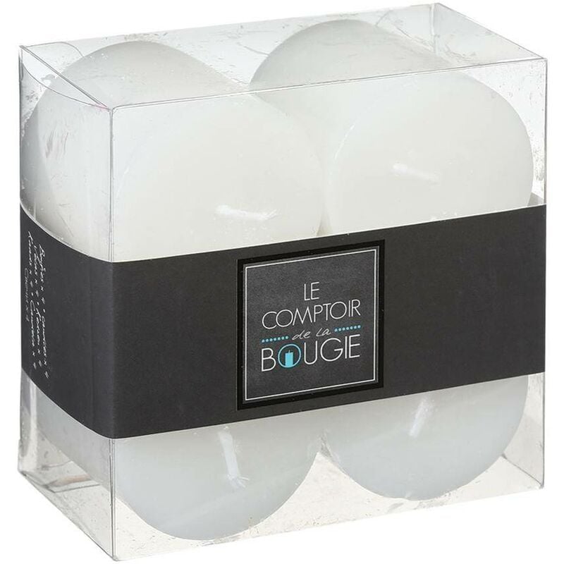 foto del prodotto atmosphera set di 4 candele rustiche olia bianco 60g cr ateur d int rieur