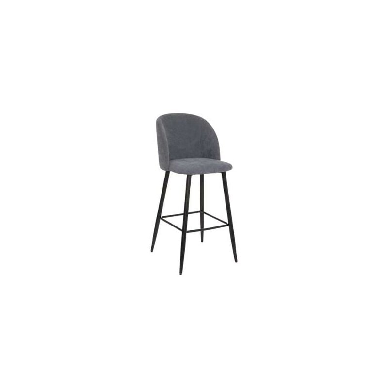foto del prodotto atmosphera sgabello heaven 48x56xh106cm grigio in velluto