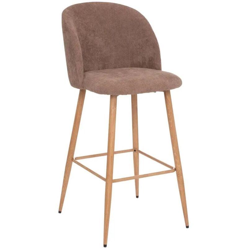 foto del prodotto atmosphera sgabello heaven 48x56xh106cm tortora in tessuto