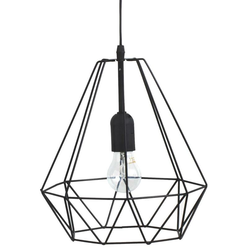 foto del prodotto atmosphera sospensione a filo drim in metallo nero d25cm cr ateur d int rieur