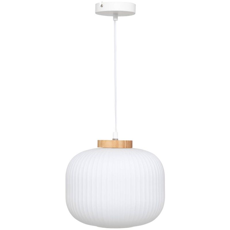 immagine 0 del prodotto atmosphera sospensione in vetro travis bianco d25cm cr ateur d int rieur
