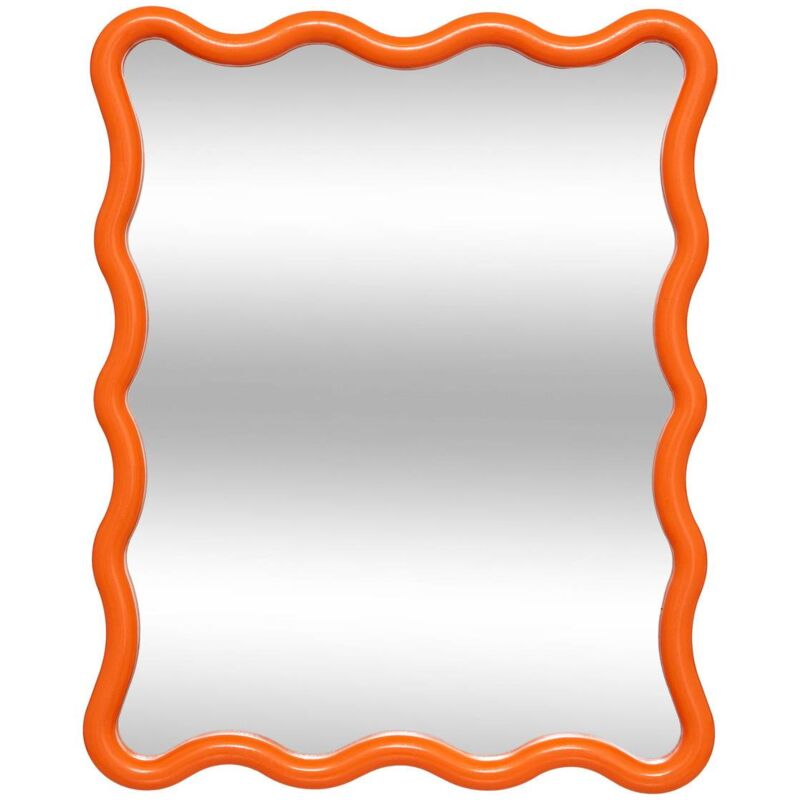 foto del prodotto atmosphera specchio a onda judy arancione 38x30cm cr ateur d int rieur