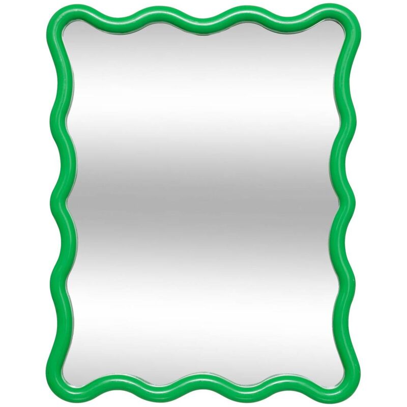 foto del prodotto atmosphera specchio a onda judy verde 38x30cm cr ateur d int rieur