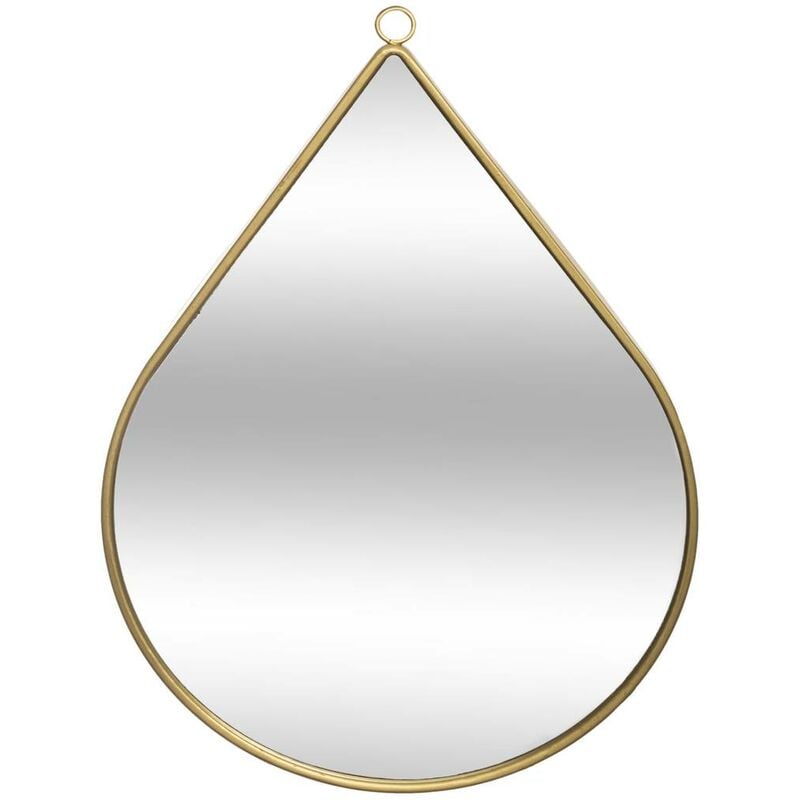 foto del prodotto atmosphera specchio goutte in metallo dorato 28x39cm cr ateur d int rieur