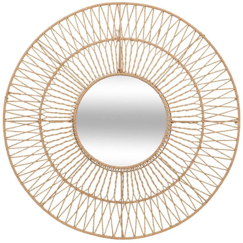 foto del prodotto atmosphera specchio in corda millie beige h75cm cr ateur d int rieur