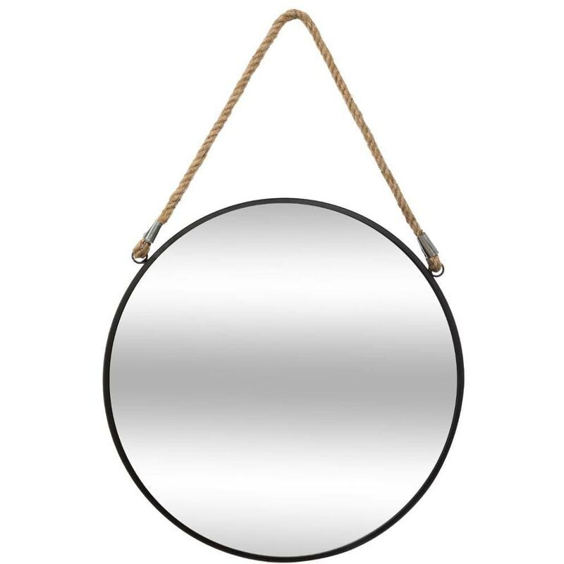foto del prodotto atmosphera specchio in metallo nero corde d38cm cr ateur d int rieur