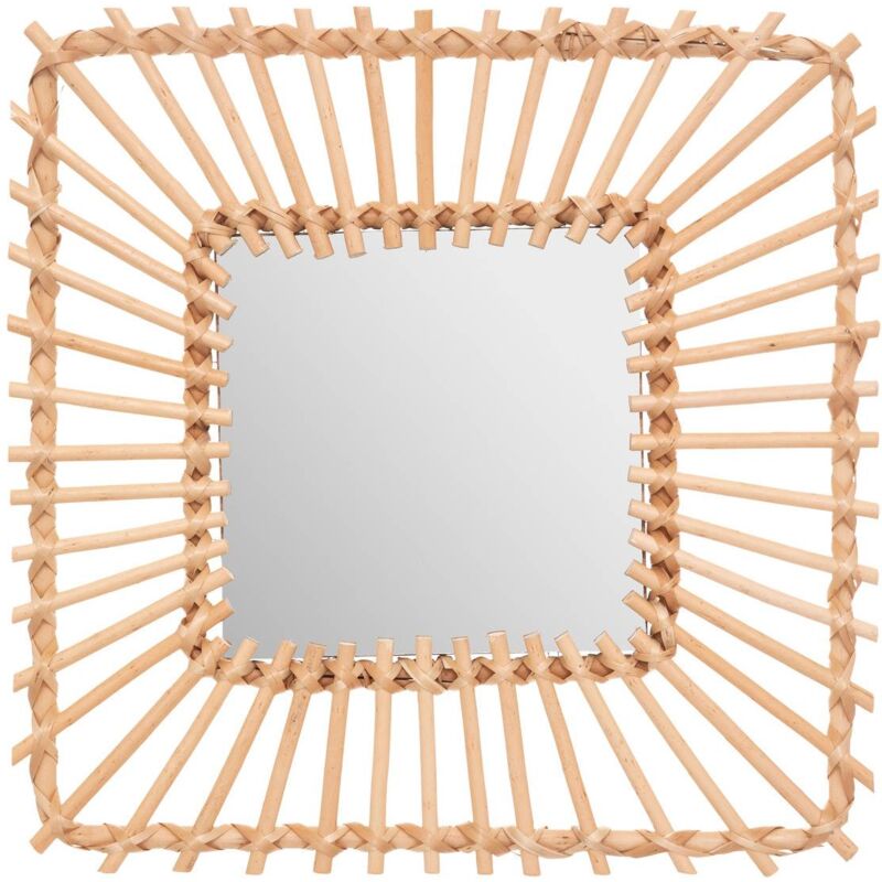 foto del prodotto atmosphera specchio in rattan 40x40cm cr ateur d int rieur