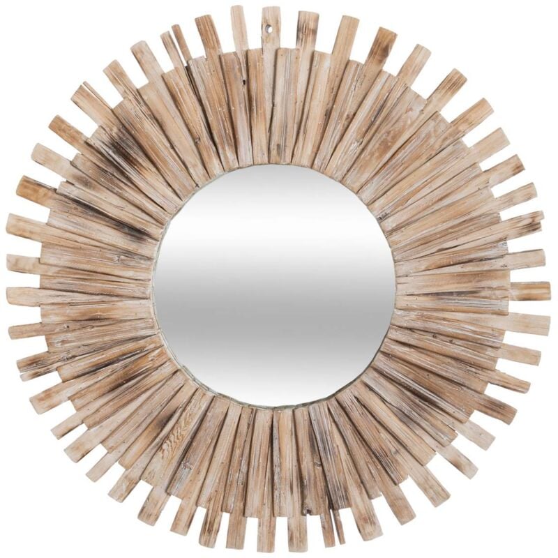 foto del prodotto atmosphera specchio manon in legno driftwood d88cm cr ateur d int rieur
