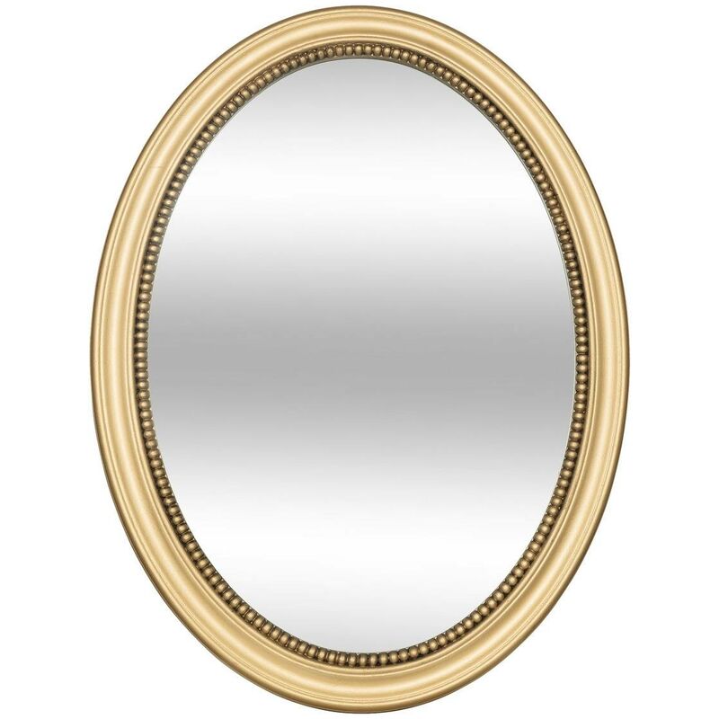 foto del prodotto atmosphera specchio sagomato rotondo victoria 53x40cm oro cr ateur d int rieur