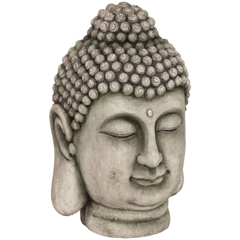 foto del prodotto atmosphera statua di buddha da esterno osel grigio h60cm cr ateur d int rieur