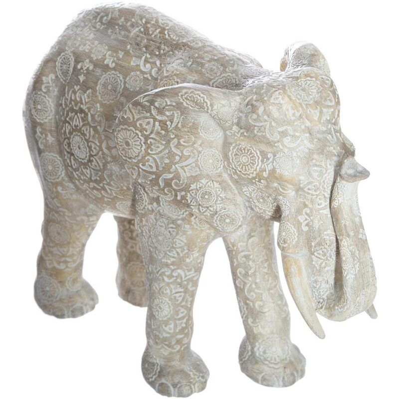 foto del prodotto atmosphera statua di elefante enzo effetto sbiancato h22cm cr ateur d int rieur