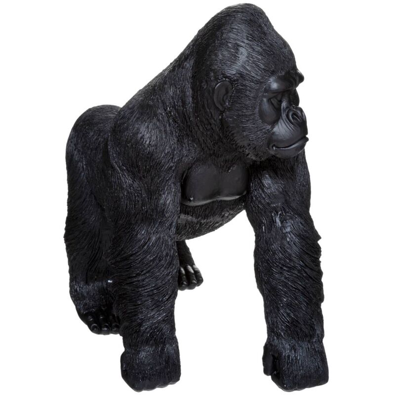 foto del prodotto atmosphera statua di gorilla nero in movimento h37cm cr ateur d int rieur