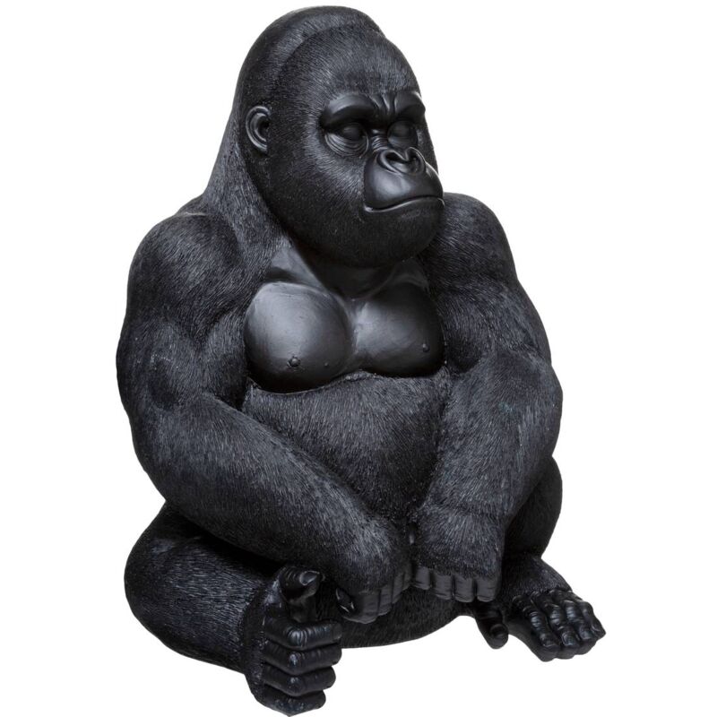 foto del prodotto atmosphera statua di gorilla nero seduto h46cm cr ateur d int rieur