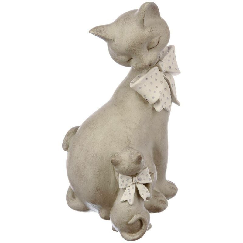 foto del prodotto atmosphera statuetta coppia di gatti h26cm maman chaton cr ateur d int rieur