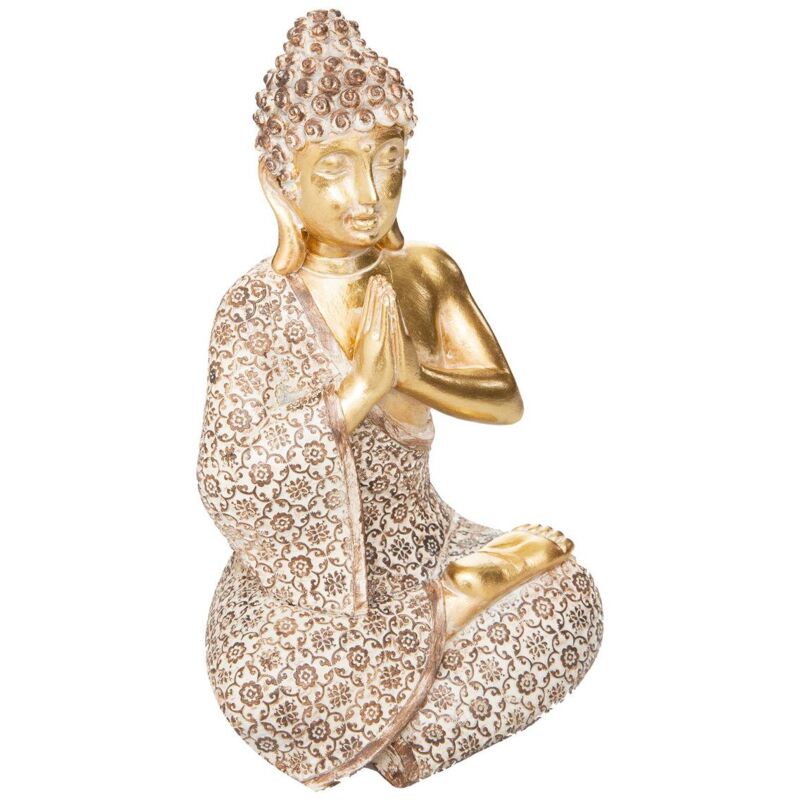 foto del prodotto atmosphera statuetta di buddha d oro seduto h19,5 cm cr ateur d int rieur