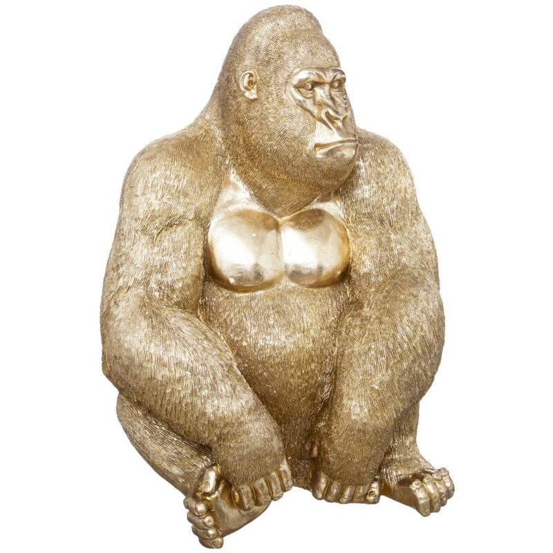 foto del prodotto atmosphera statuetta di gorilla d oro h61cm cr ateur d int rieur