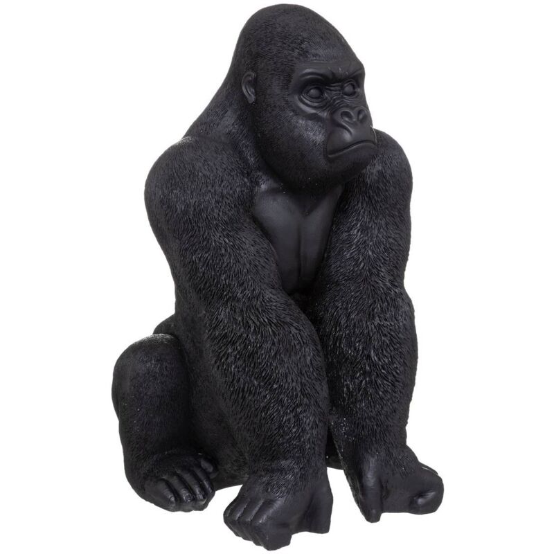 foto del prodotto atmosphera statuetta di gorilla in resina nera h68cm cr ateur d int rieur
