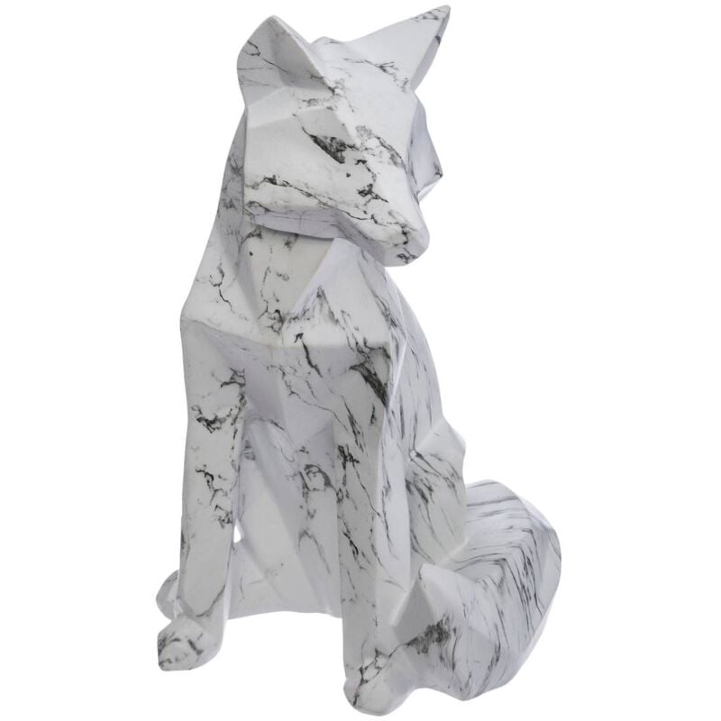 foto del prodotto atmosphera statuetta volpe bianca origami d25cm cr ateur d int rieur