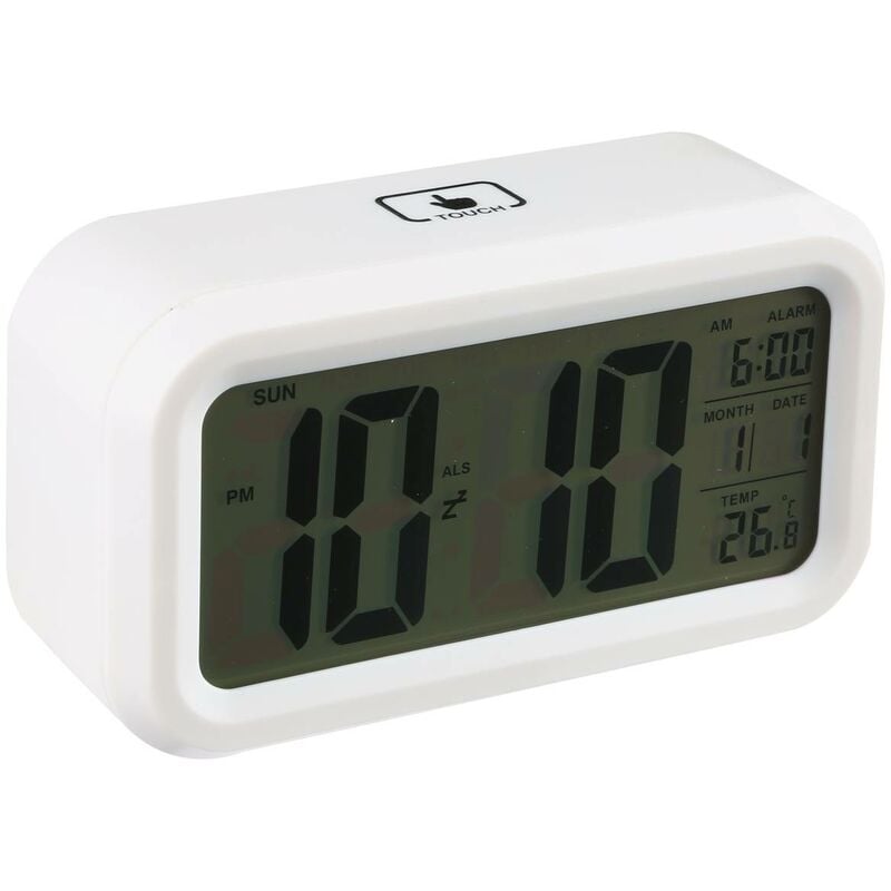 foto del prodotto atmosphera - sveglia digitale 13,8x7,7 cm - bianco cr ateur d'int rieur