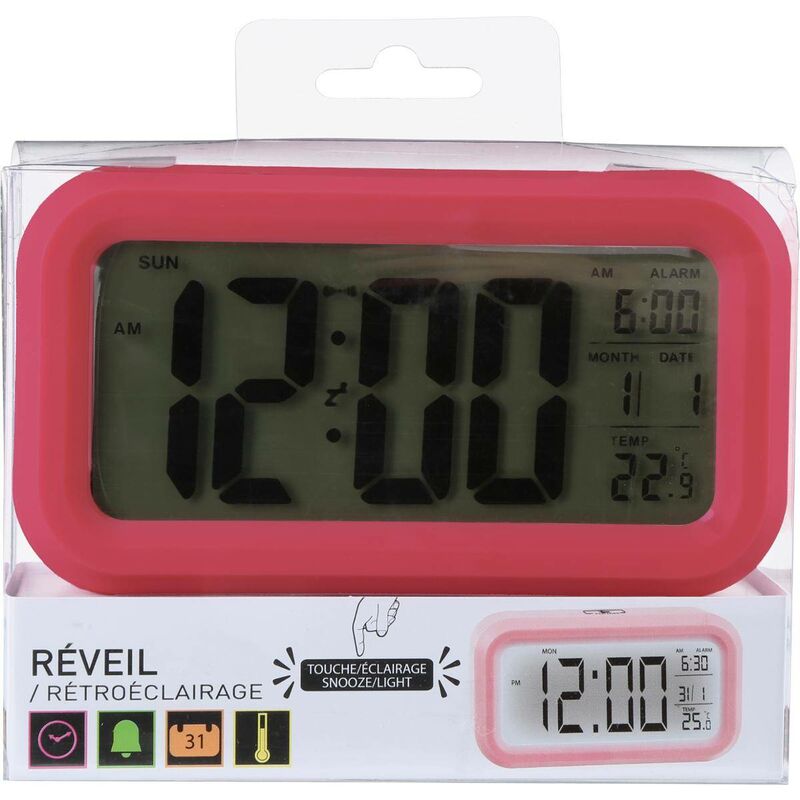 foto del prodotto atmosphera - sveglia digitale 13,8x7,7 cm - bordò cr ateur d'int rieur